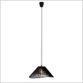czarna lampa wisząca z plecionego papieru Amalfi I  MAXlight P0579