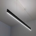 Slim minimalistyczna czarna lampa liniowa LED 30W DomenoLED