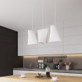 biała lampa wisząca z 3 abażurami Sollux BLUM-3 SL.0771