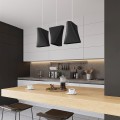 czarna lampa wisząca do kychni Sollux BLUM-3 SL.0772