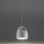 Bukano ceramiczna biała lampa wisząca zwis 1xE27 Sollux