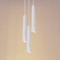 biała metalowa lampa wisząca Sollux SL.1401 PRYSM-3P