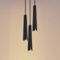 czarne stożkowe klosze lampa wisząca Sollux PRYSM 3P SL.1401
