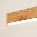 liniowa lampa wisząca LED z naturalnego drewna Thoro LYKKE 150 cm 4000K TH.323
