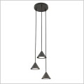 minimalistyczna czarna lampa wisząca ELIT 3 PREMIUM BLACK Emibig 1330