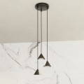 nowoczesna lampa wisząca 3 czarne klosze ELIT 3 PREMIUM BLACK Emibig 1330