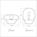 4concepts Sferico Gold i Ellisse Gold lampy stołowe