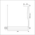 Argon HAMPTON 8627 lampa wisząca długość 80 cm