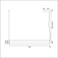 Argon HAMPTON 8624 lampa wisząca długość 120 cm