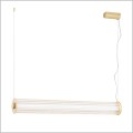Efektowna lampa wisząca z ryflowanego szkła HAMPTON Argon 8627
