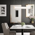 złota lampa wisząca nad stół HAMPTON Argon 8627