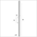 kinkiet LED z podłużnym szklanym kloszem 91 cm FAYETTE Maxlight