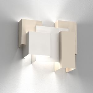 WALL 357 Grey szaro beżowy kinkiet podświetlany 5 x G9 Luminex