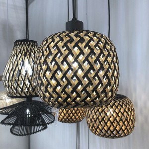 ELAINE lampa wisząca z ratanu w stylu boho 1xE27 Reality