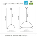 TKlighting Faro lampy wiszące średnica 34 i 50 cm