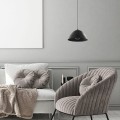 czarna minimalistyczna lampa wisząca TK Lighting Faro Black 3194
