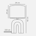 lampa stołowa h 42 cm Nordlux Haze 2412705009