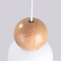 lampa wisząca z naturalnego drewna PEKKA 3P Sollux SL.1391