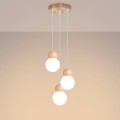 trójpłomienna lampa wisząca do salonu PEKKA 3P Sollux SL.1391