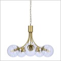 żyrandol pięć szklanych kloszy Candellux  DANI 35-79275