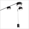czarna lampa LED 3000K Maxlight C0249 ZUMAIA