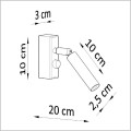 Sollux Lighting kinkiet EYETECH 1xG9