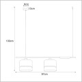 lampa do przedpokoju 2 x E27 Kaja Vimbo K-4366