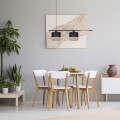 lampa wisząca w stylu skandynawskim do jadalni Kaja Vimbo K-4366
