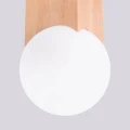 drewniany plafon biała kula Sollux SOLIS SL.1407