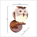 niewielki kinkiet na ścianę pokoju dziecięcego OWL ML245 Milagro