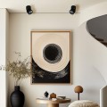 Light Prestige czarne lampy sufitowe BREMA LP-2626/1RM-BK do oświetlenia salonu