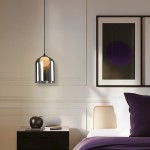 KLEA szklana lampa wisząca dymiony klosz 1xG9 Candellux