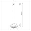 lampa wisząca 1 x E27 średnica 40 cm Nowodvorski KRABI 11158