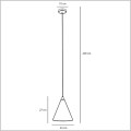 lampa wisząca stożek 24 cm Aldex FORM