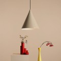 beżowa lampa wisząca do jadalni FORM BEIGE Aldex 1108G17