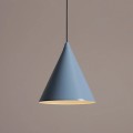 niebieska metalowa lampa wisząca FORM DUSTY BLUE Aldex 1108G16