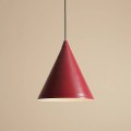 ciemno czerwona metalowa lampa wisząca FORM RED WINE Aldex 1108G15
