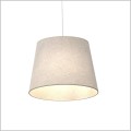 beżowa lampa wisząca stożkowy abażur ASCOT 1 BEIGE Emibig 1423/1