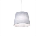 szary abażur 38 cm lampa wisząca ASCOT 1 GRAY Emibig 1424/1