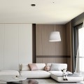 duży szary abażur do salonu Emibig ASCOT 1 GRAY 1424/1