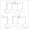 Emibig ASCOT lampy wiszące do samodzielnej aranżacji
