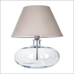 STOCKHOLM szklana lampa stołowa 47 cm z abażurem 1xE27 4concepts