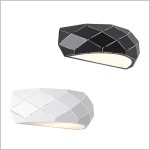 Reus czarny lub bialy kinkiet w stylu glamour Light Prestige