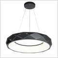 czarna nowoczesna lampa wisząca REUS Light Prestige LP-8069/1P LED BK