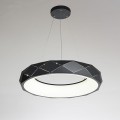 czarny żyrandol w stylu nowojorskim REUS Light Prestige LP-8069/1P LED BK