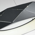 czarne ażurowy żyrandol ledowy REUS Light Prestige LP-8069/1P LED BK