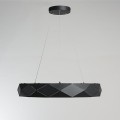 czarna lampa wisząca REUS Light Prestige LP-8069/1P LED BK