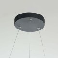 czarna lampa wisząca REUS Light Prestige LP-8069/1P LED BK