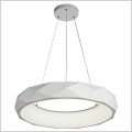 biała lampa wisząca w stylu glamour REUS Light Prestige LP-8069/1P LED WH