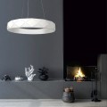 biały żyrandol do salonu REUS Light Prestige LP-8069/1P LED WH